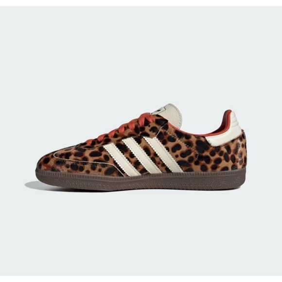 Adidas Samba OG Red Leopard unisex Mens size 5.5 women's size  6.5. NEW - Picture 6 of 13